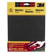 3M 11 in. L X 9 in. W 600 Grit Silicon Carbide Sandpaper 5 pk, 5PK 9084NA